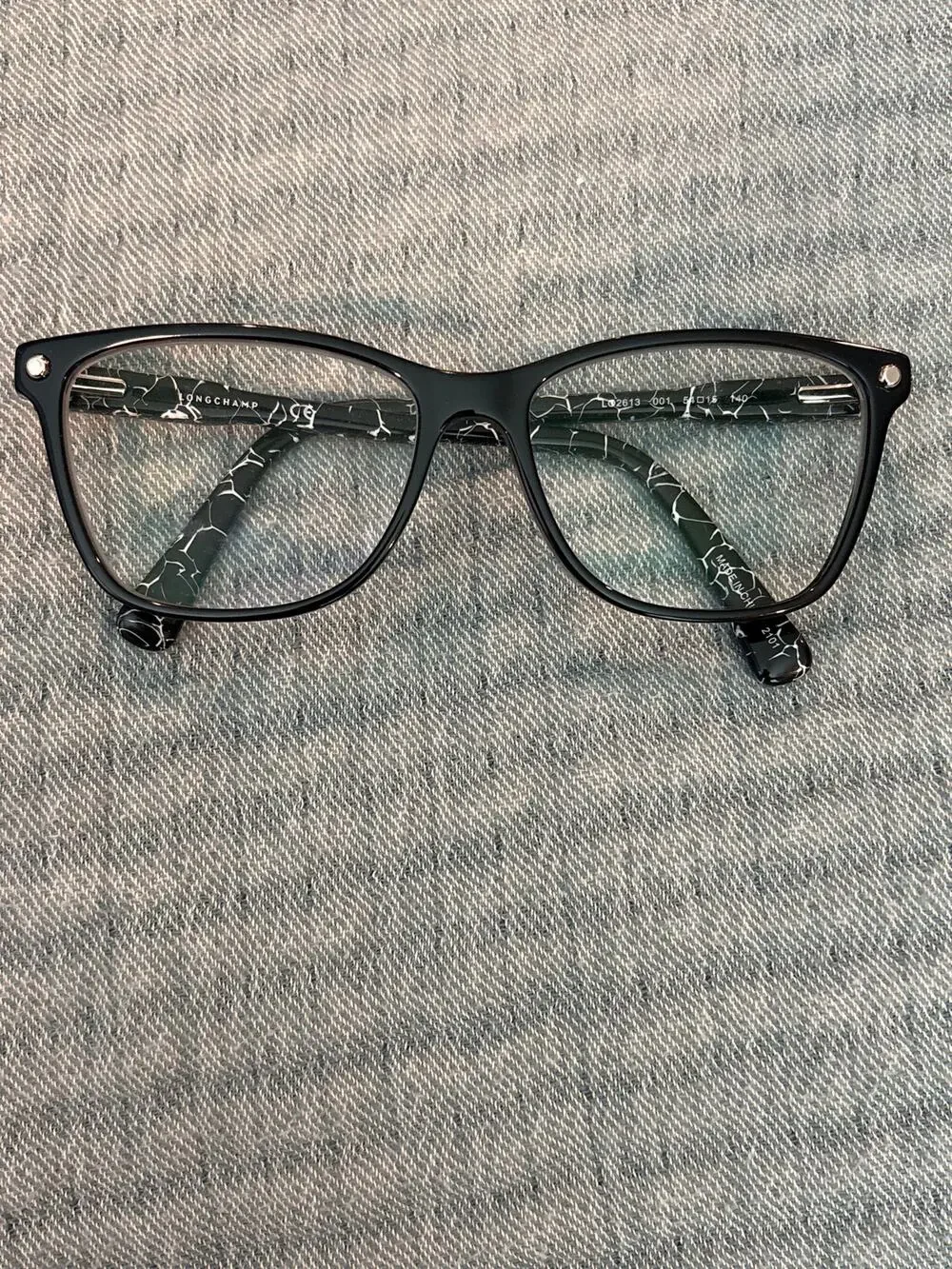 Longchamp Eyeglasses Frames — Black Cat-Eye, LO2613 — Like New